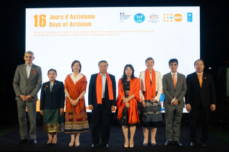 Laos, Development Partners Unite to Close 16 Days of Activism Against  Gender-Based Violence Campaign